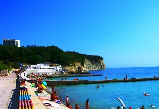 Пляж в Дивноморском Пляж в Дивноморском