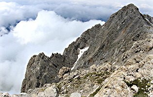 Рядом с вершиной горы Фишт